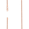 925 Silver Hollow Franco Chain Rose 2.5mm