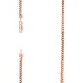 925 Silver Hollow Franco Chain Rose 2.7mm