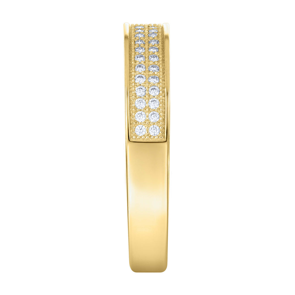 14K Gold Moissanite Ring S9