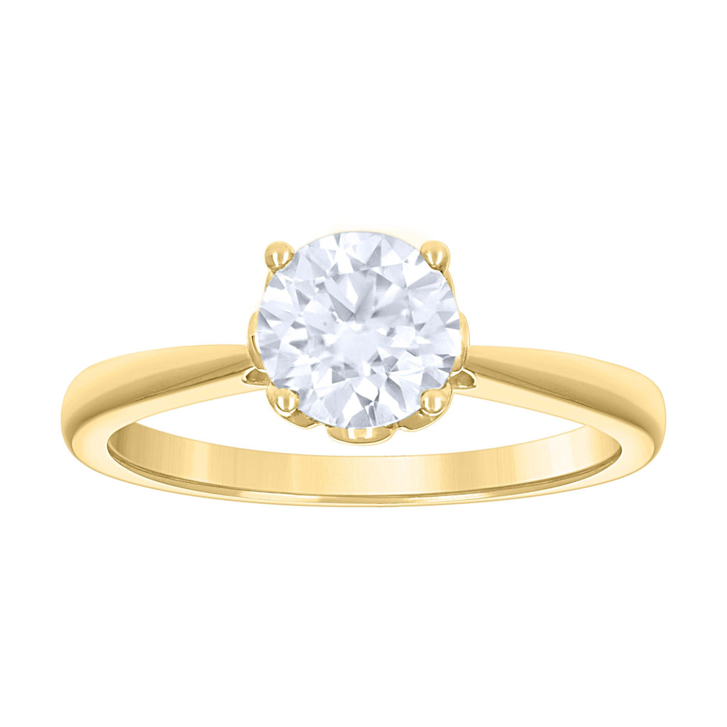 14K Gold Moissanite Ring S7