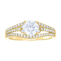 14K Gold Moissanite Ring S7