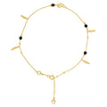 14K Gold Anklet 10" (9"+1")