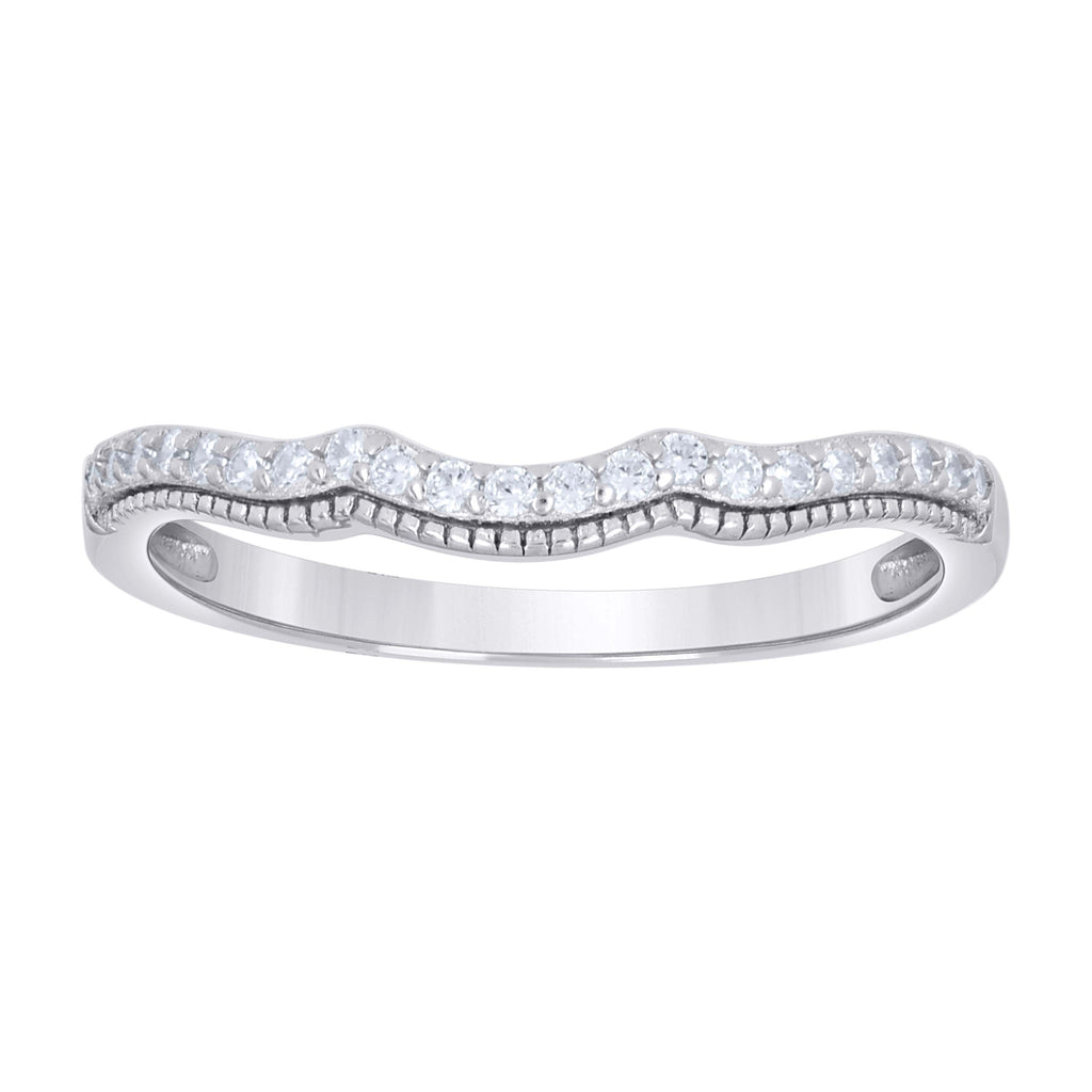 925 Sterling Silver Womens Cushion-Cut Round Cubic-Zirconia Duo Bridal Ring Set Size 9