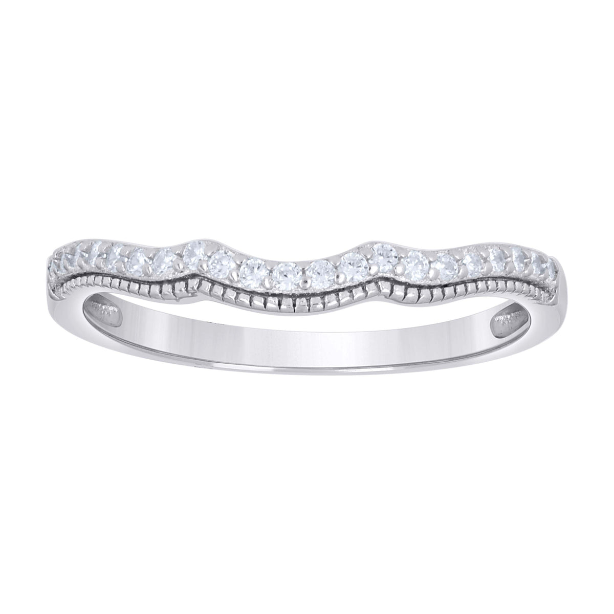 925 Sterling Silver Womens Cushion-Cut Round Cubic-Zirconia Duo Bridal Ring Set Size 9