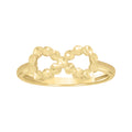 10K Yellow Gold Womens Infinity Ring