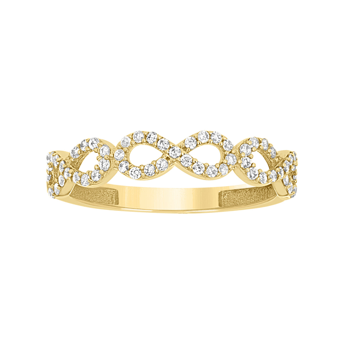 14K Gold Cubic Zirconia Ring S7
