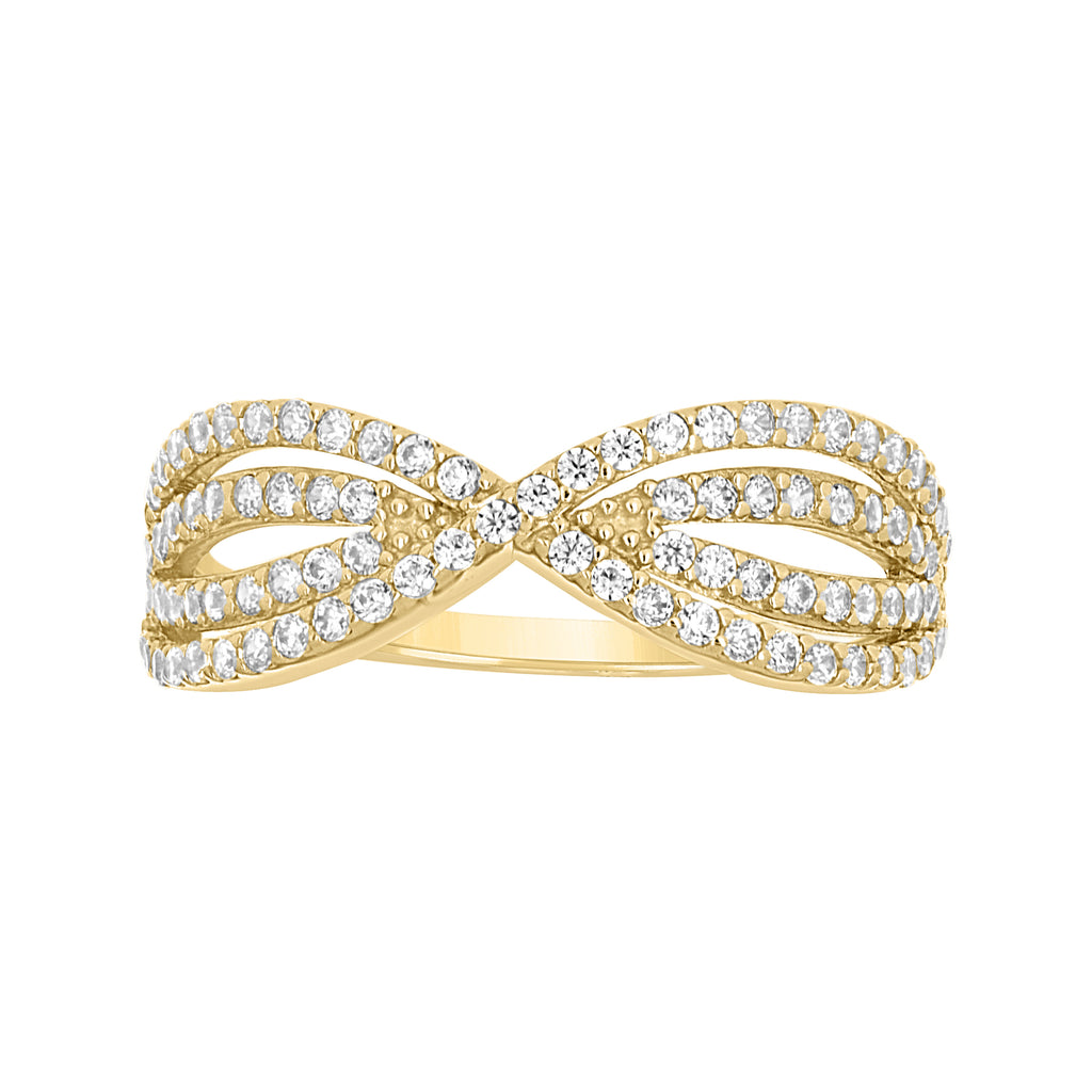 14K Gold Cubic Zirconia Ring S7
