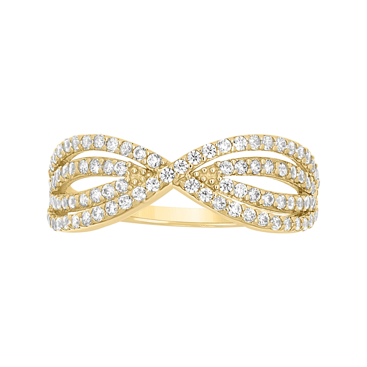 14K Gold Cubic Zirconia Ring S7