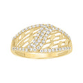 14K Gold Cubic Zirconia Ring S7