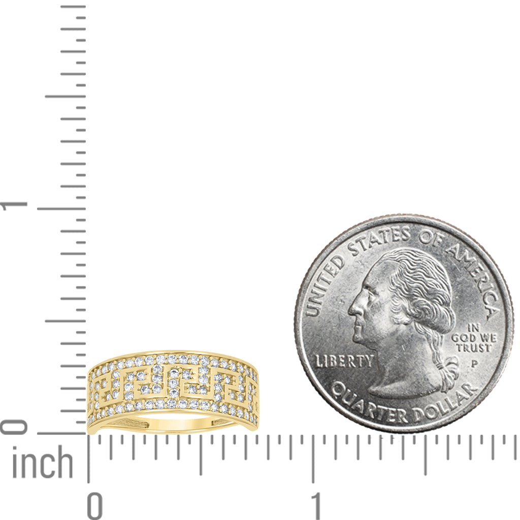 14K Gold Cubic Zirconia Ring S7
