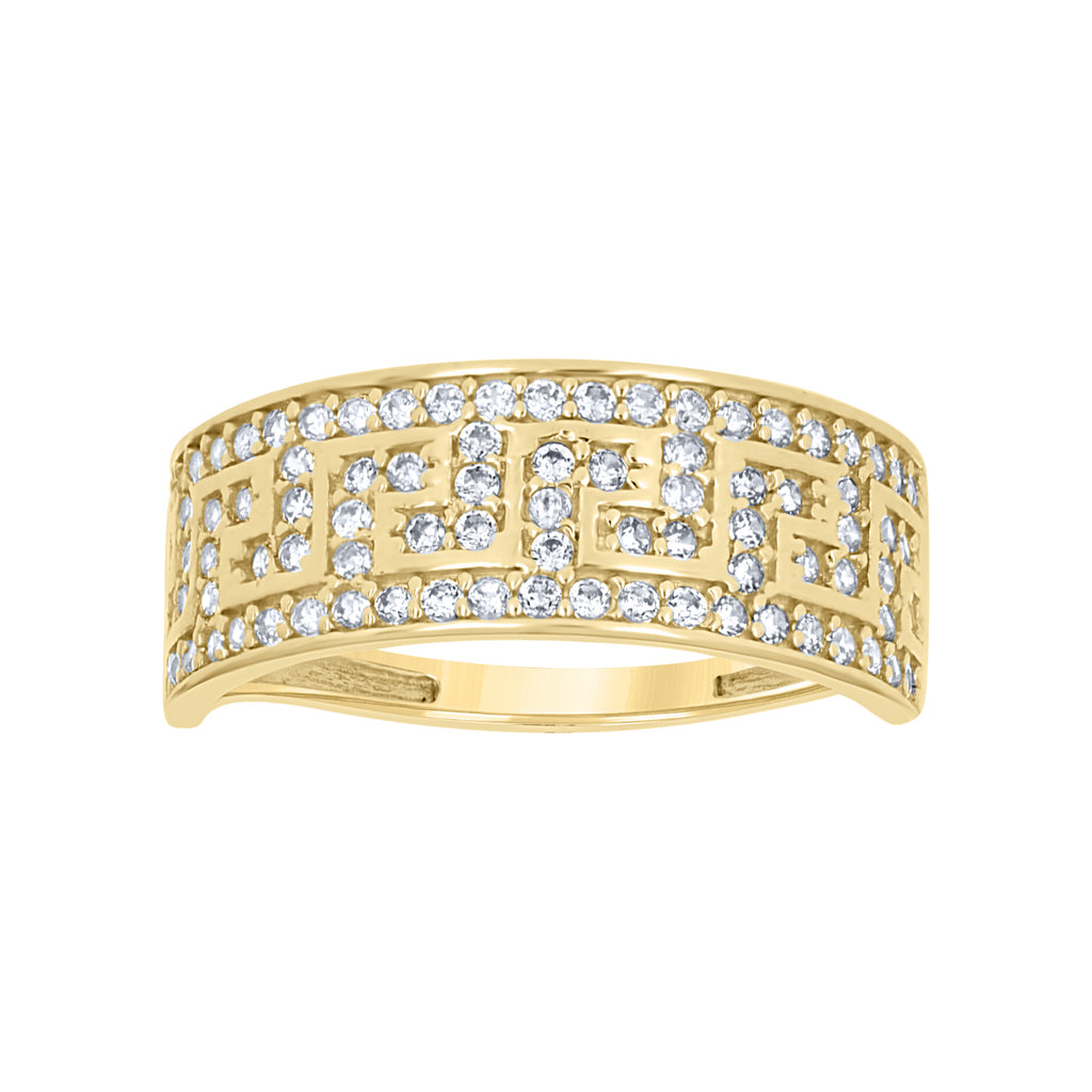 14K Gold Cubic Zirconia Ring S7