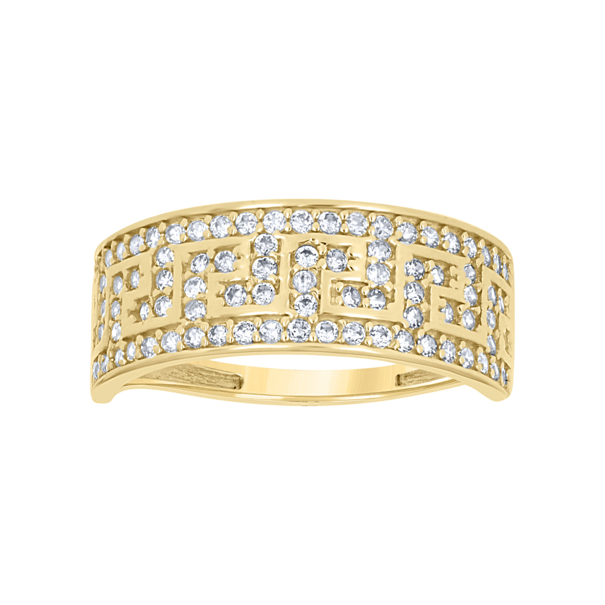 14K Gold Cubic Zirconia Ring S7