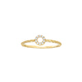 14K Gold Cubic Zirconia Ring S-7