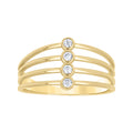 14K Gold Cubic Zirconia Ring S7