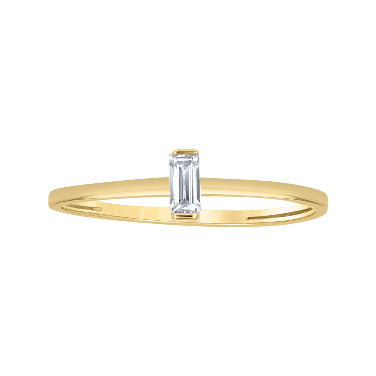 14K Gold Cubic Zirconia Ring S7