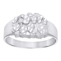 925 Sterling Silver Unisex Nugget Fashion Ring