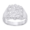 925 Sterling Silver Unisex Nugget Fashion Ring