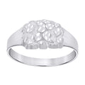 925 Sterling Silver Unisex Nugget Fashion Ring