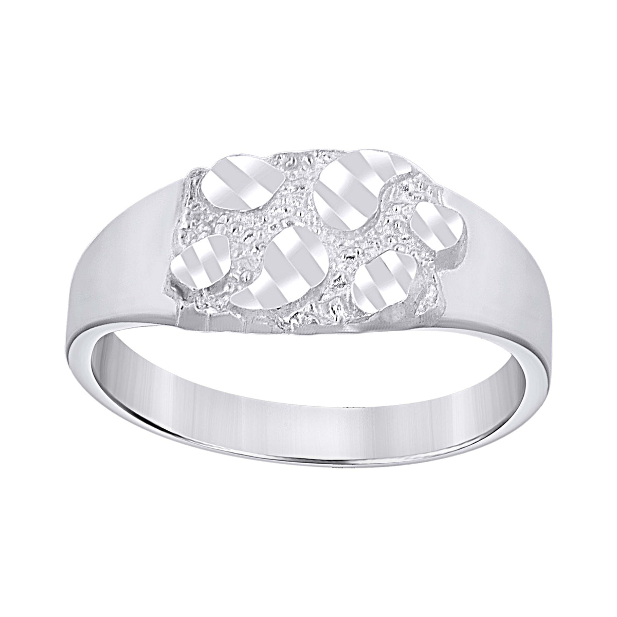 925 Sterling Silver baby Nugget Fashion Ring