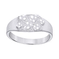 925 Sterling Silver Baby Nugget Fashion Ring Size 3