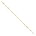 14K Gold Anklet 10" (9"+1")
