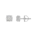 925 Sterling Silver Womens 0.53ct Moissanite Fashion Stud Earrings