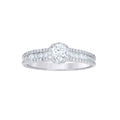 925 Sterling Silver Womens Round 1.27ct Moissanite Engagement Ring Size 5