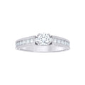 925 Sterling Silver Womens Round 1.56ct Moissanite Engagement Ring Size 10