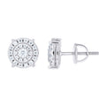 925 Sterling Silver Womens Round 0.60ct Moissanite Round Fashion Stud Earrings