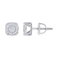 925 Sterling Silver Unisex Round 0.23ct Moissanite Round Fashion Stud Earrings