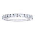 925 Sterling Silver Womens Round 0.76ct Moissanite Eternity Band Ring Size 6
