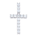 925 Sterling Silver Unisex 1.31ct Moissanite Initial Alphabet T Charm Pendant