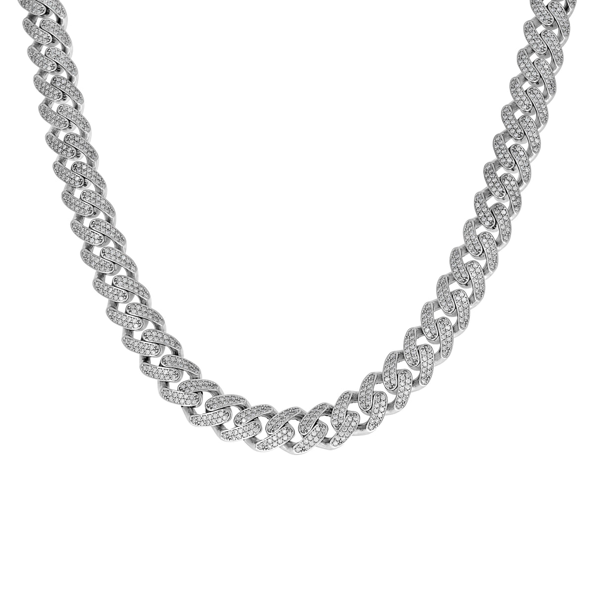 925 Sterling Silver Unisex 3.90ct Moissanite Miami Cuban Bracelet 11mm 8 Inches