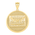 10K Yellow Gold Mens Last Supper Religious Charm Pendant