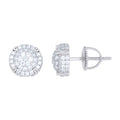 925 Sterling Silver Womens  0.81ct  Moissanite Fashion Stud Earrings