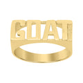 10K Yellow Gold Mens Goat Fashion Ring