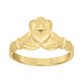 10K Yellow Gold Womens Claddagh Ring