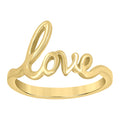 10K Yellow Gold Unisex Love Ring