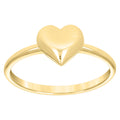 10K Yellow Gold Women Heart Ring