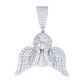 925 Sterling Silver Mens Moissanite Baby Angel Praying Angel Pendant