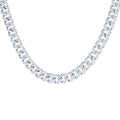 925 Sterling Silver Unisex Moissanite Miami Cuban Chain Necklace 12mm 22 Inches