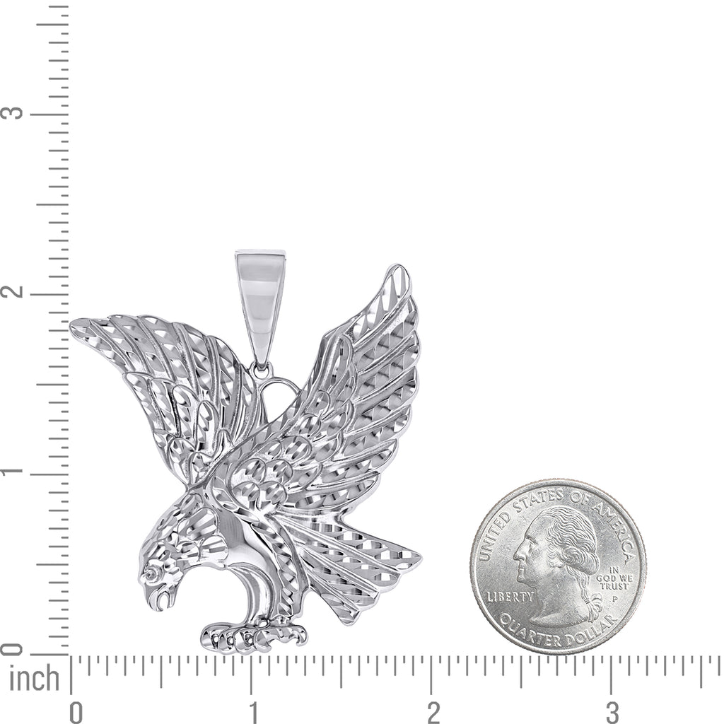 925 Sterling Silver Unisex Eagle Fashion Charm Pendant