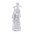 925 Sterling Silver Men Grim Reaper Death Angel Religious Charm Pendant