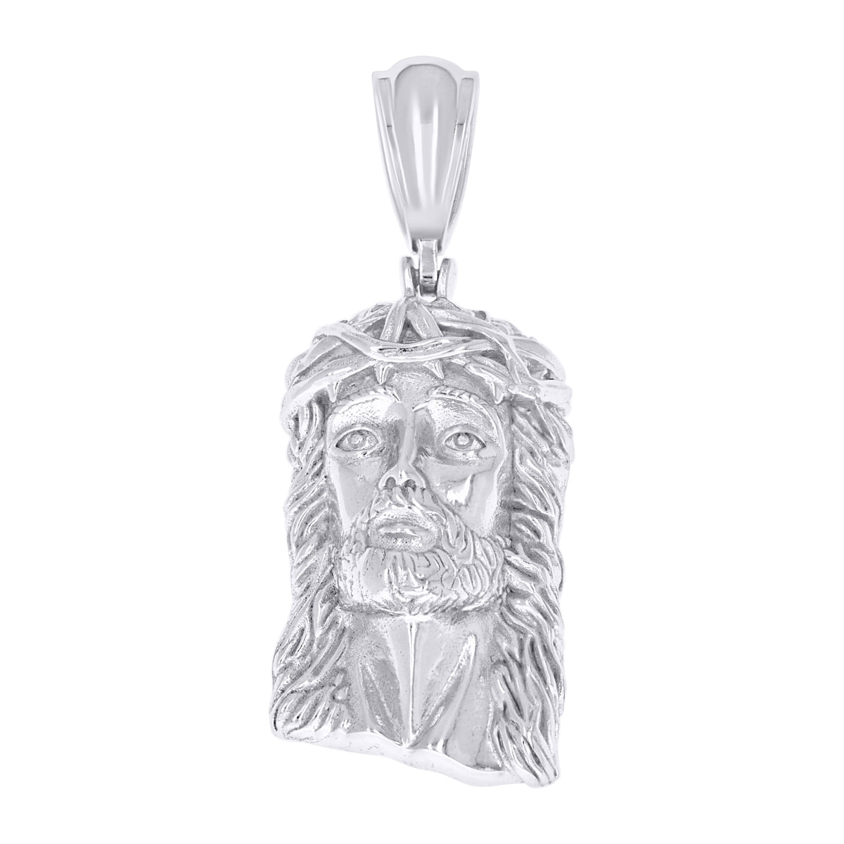 925 Sterling Silver Men Jesus Religious Charm Pendant