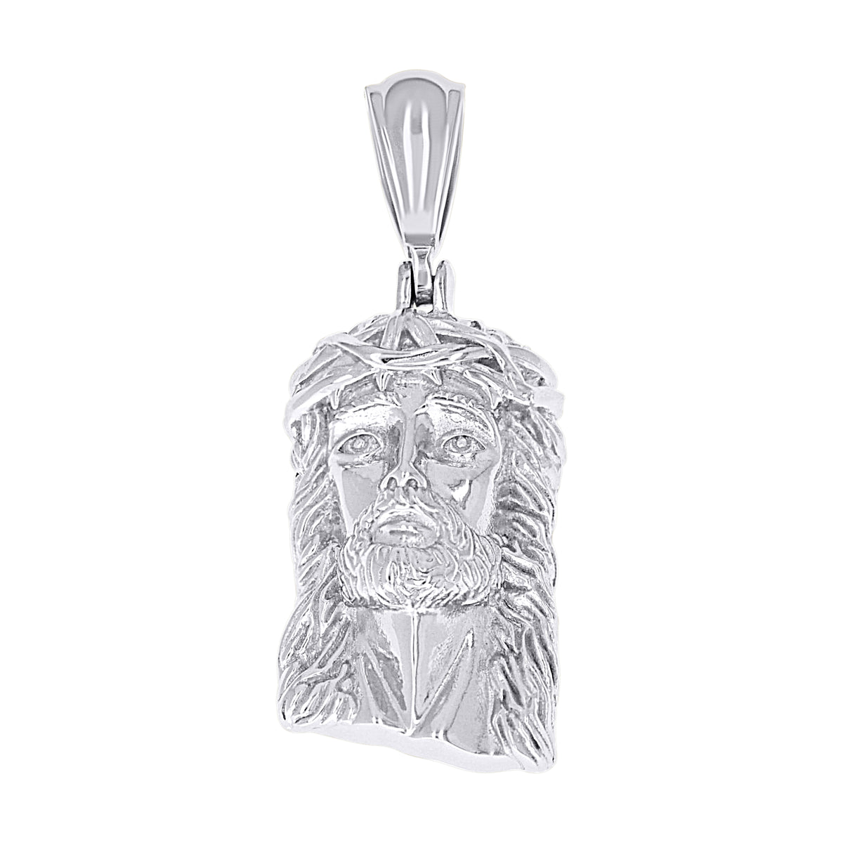 925 Sterling Silver Men Jesus Religious Charm Pendant