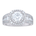 925 Sterling Silver Womens Moissanite Fashion Ring Size 6
