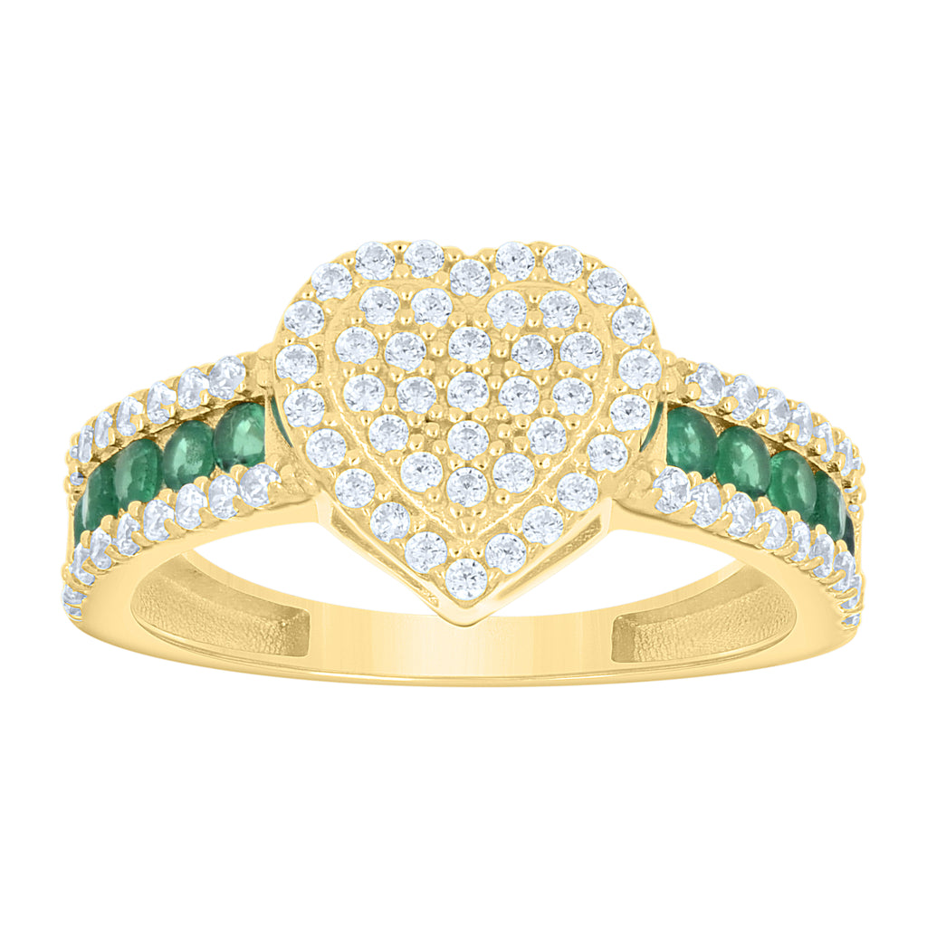 14K Gold Cubic Zirconia Ring