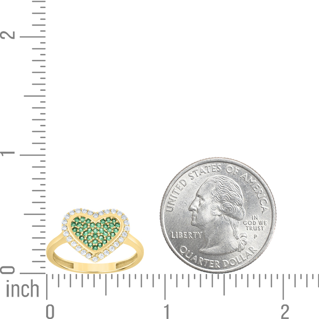 14K Gold Cubic Zirconia Ring