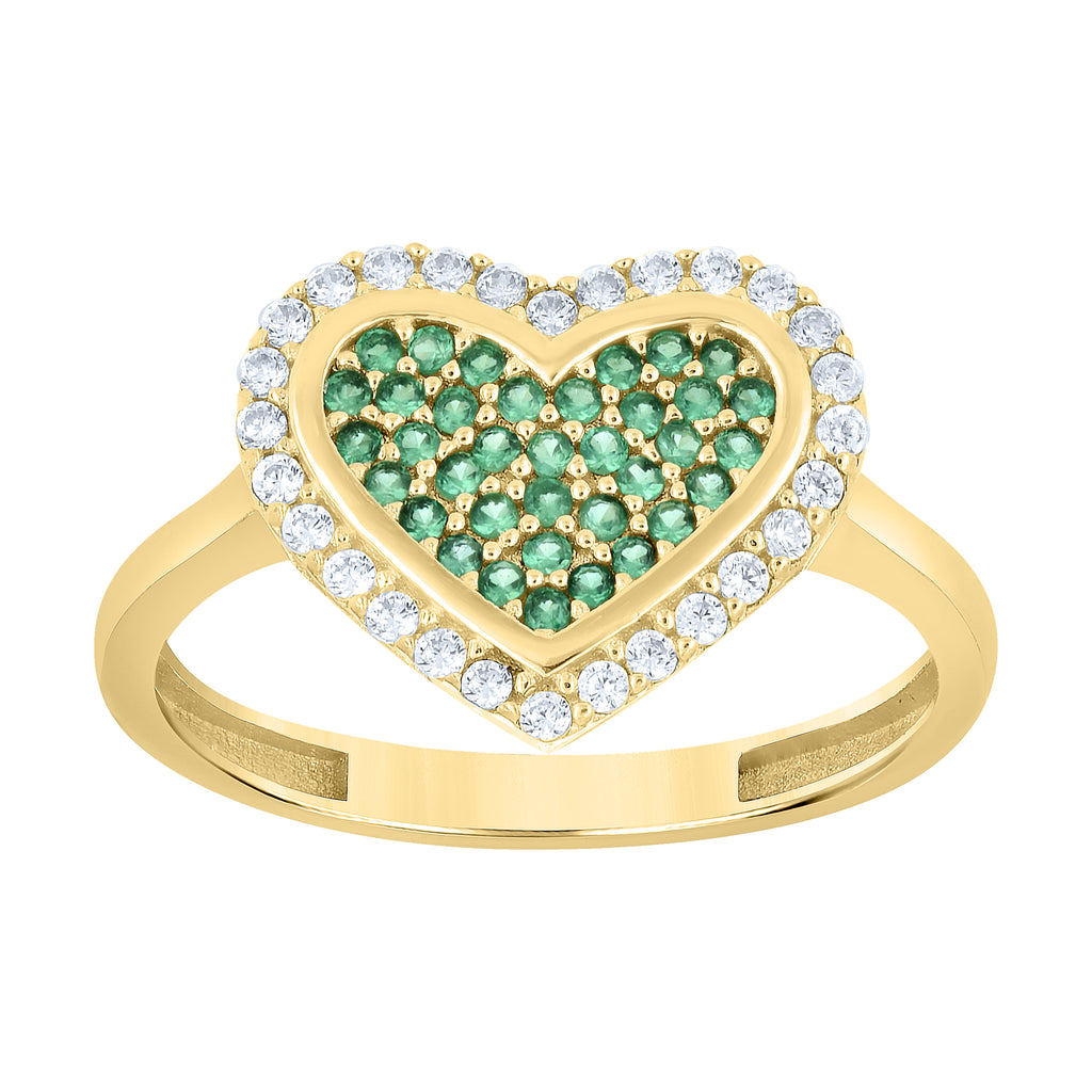 14K Gold Cubic Zirconia Ring