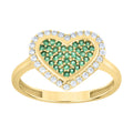 14K Gold Cubic Zirconia Ring